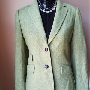 J.  Crew Wool Blend Herringbone Hacking Blazer 8